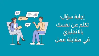 تكلم عن نفسك بالانجليزي مقابلة عمل
