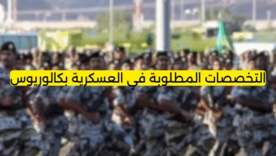 التخصصات المطلوبة في العسكرية بكالوريوس