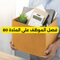 فصل الموظف على المادة 80
