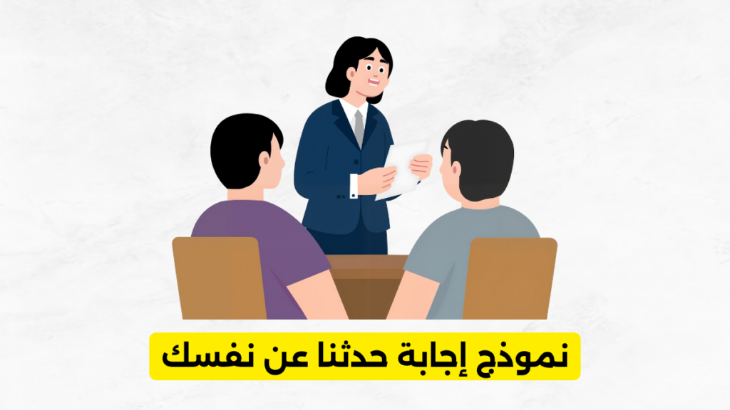 نموذج إجابة حدثنا عن نفسك